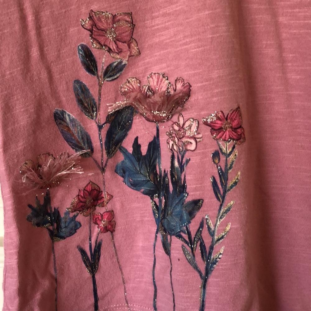 Zara Girls Long Sleeve Pink Top - Picture 4 of 7